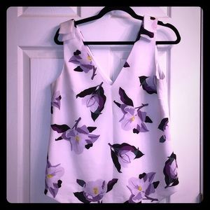 Banana Republic Floral V neck top